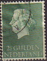 z vendido Holanda 1954-57 Scott 362 Sello Reina Juliana 2G usado Stamps Netherlands Holland Hollande Olanda 